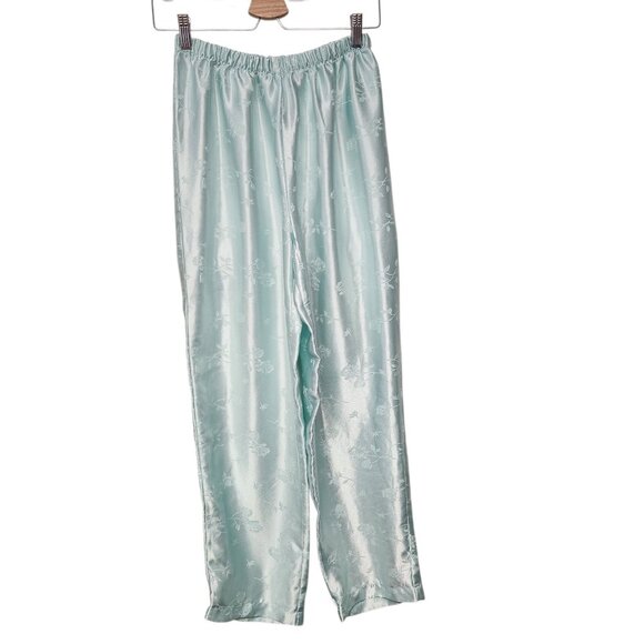 Inner Most XS/S Pajama Set Green Cami Tank And Pants Embroidered NO TAGS READ - Picture 5 of 6